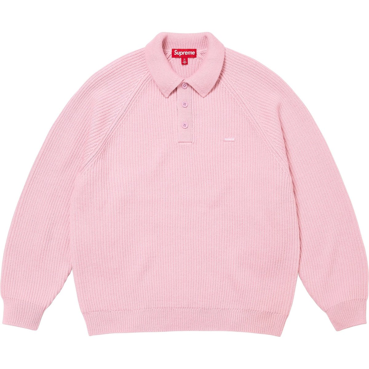 Supreme Small Box Polo Sweater Pink