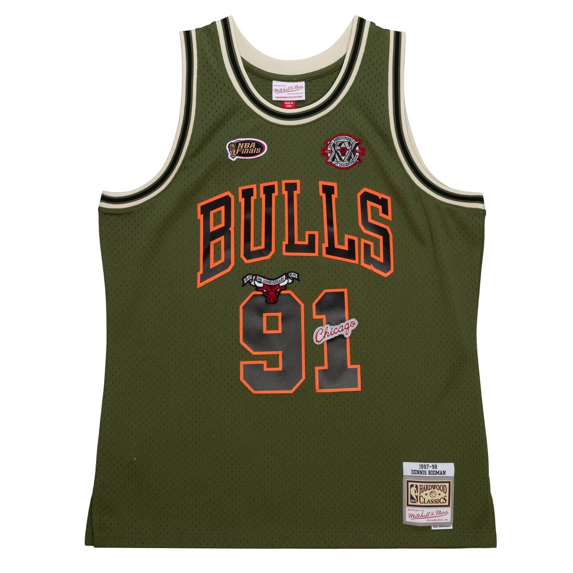 Mitchell & Ness Flight Swingman Dennis Rodman Chicago Bulls 1997-98 Jersey
