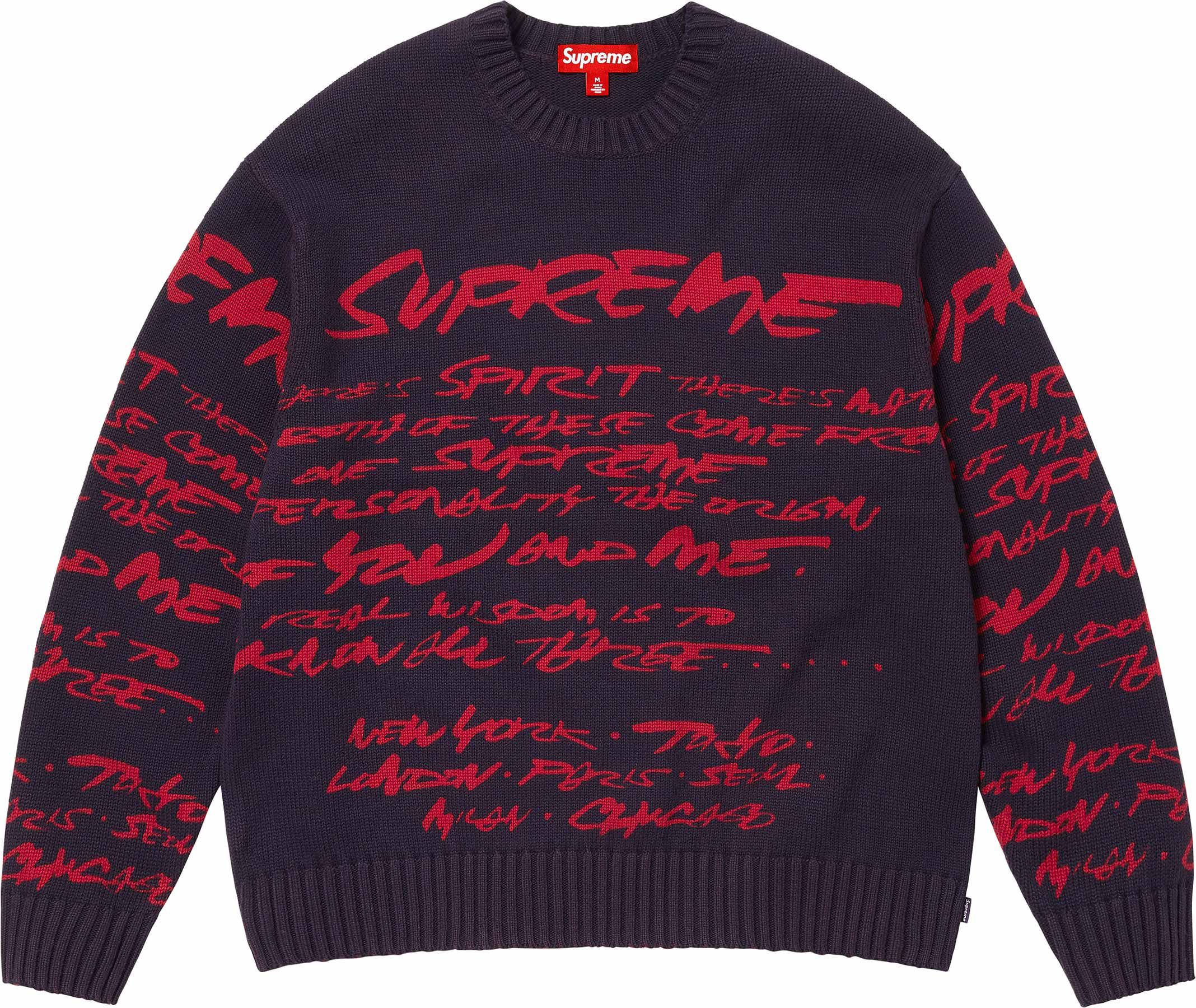 Supreme Futura Sweater Olive Red