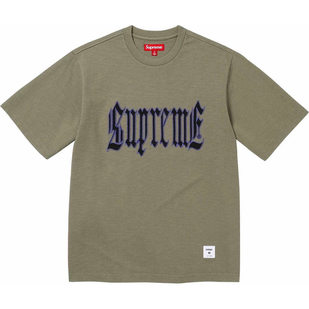 Supreme Old English S/S Top Olive