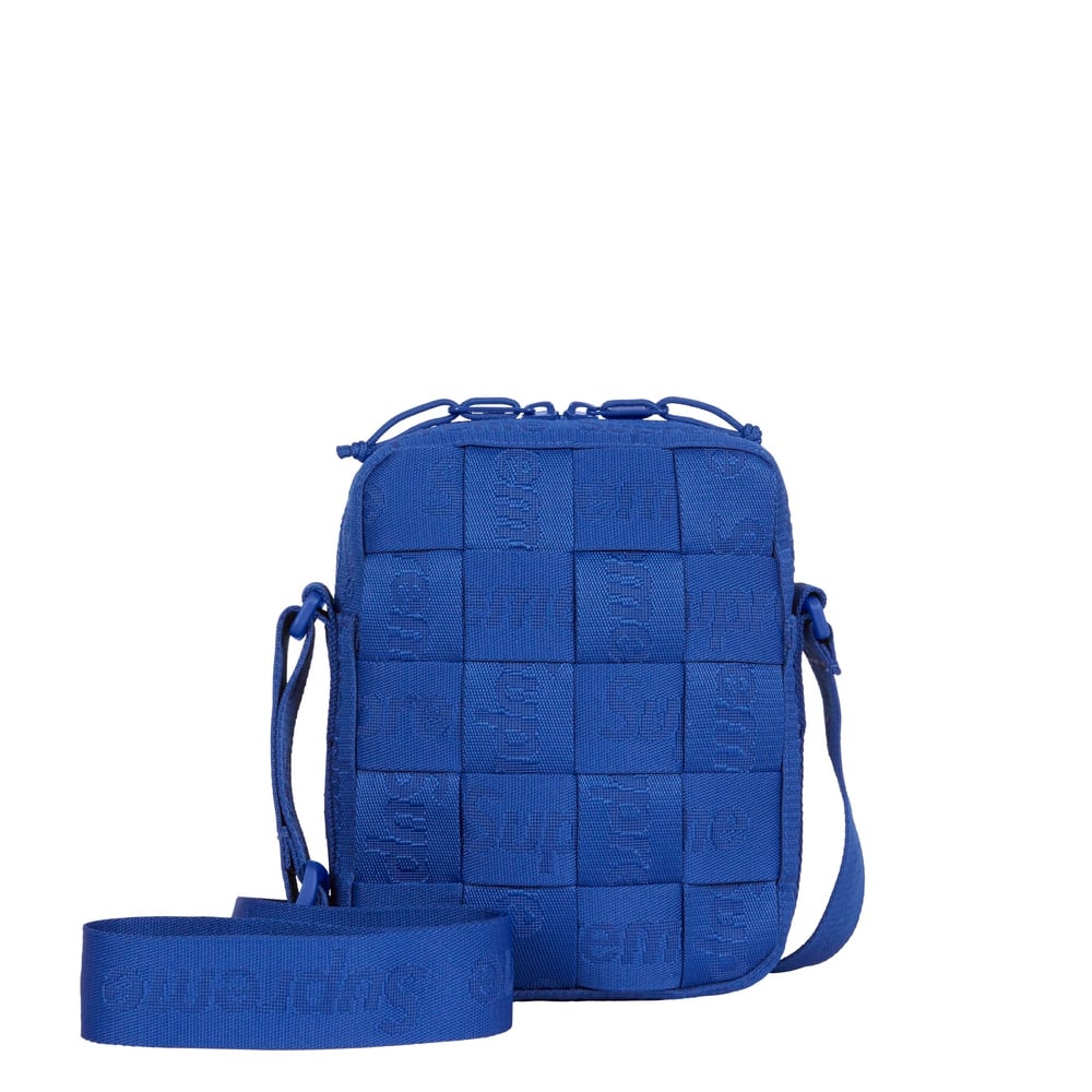 Supreme Woven Shoulder Bag Blue