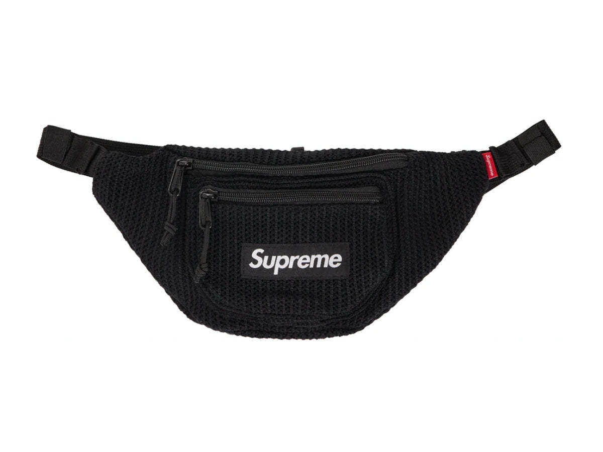 Supreme Black String Waist Bag