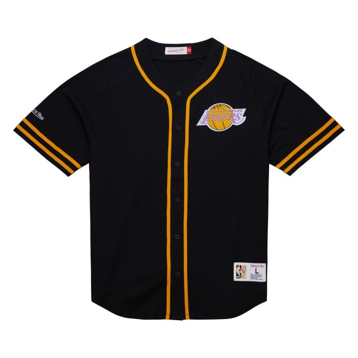 Mitchell & Ness  Cotton Button Front Vintage Logo Los Angeles Lakers