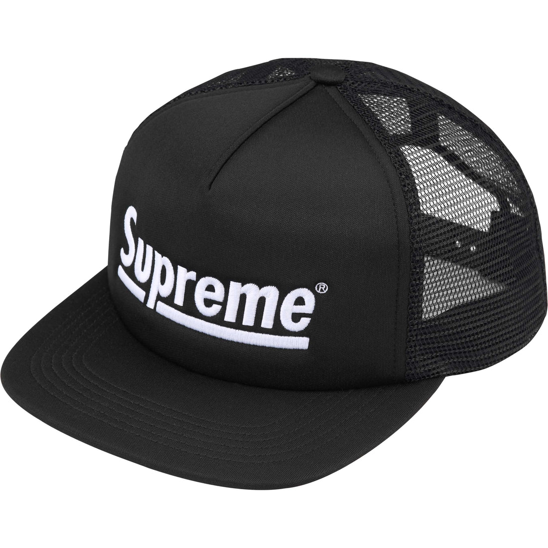 Supreme Underline Mesh Back 5-Panel Black