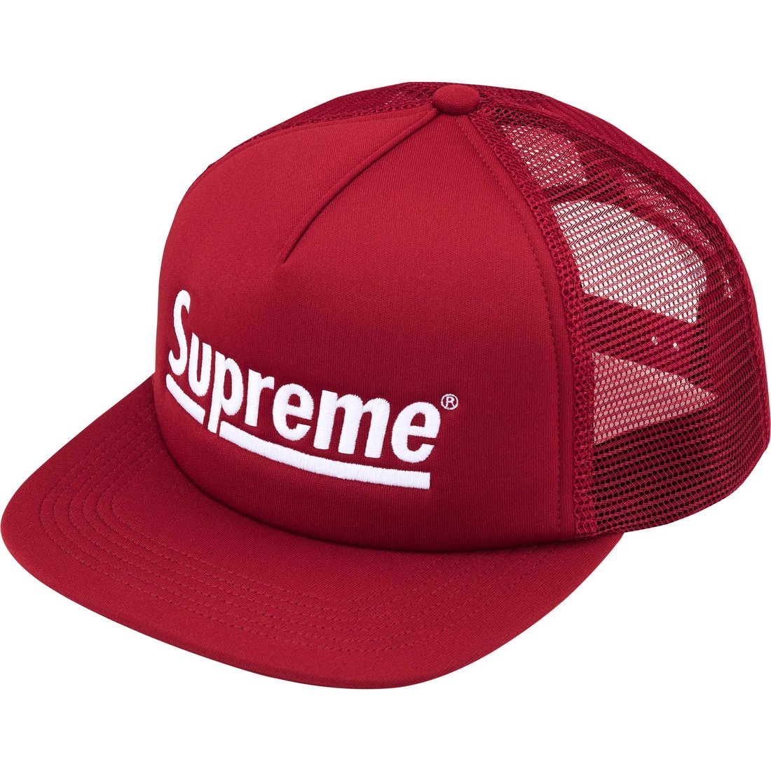 Supreme Underline Mesh Back 5-Panel Cardinal