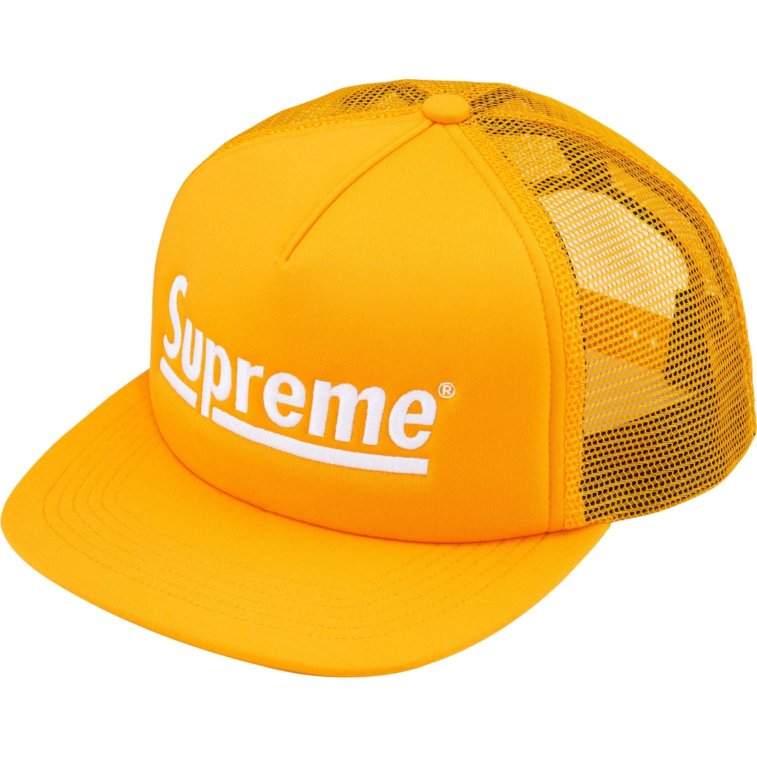 Supreme Underline Mesh Back 5-Panel Yellow