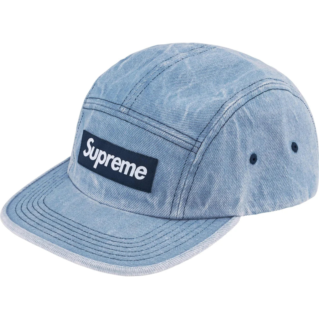 Supreme Washed Chino Twill Camp Cap Denim