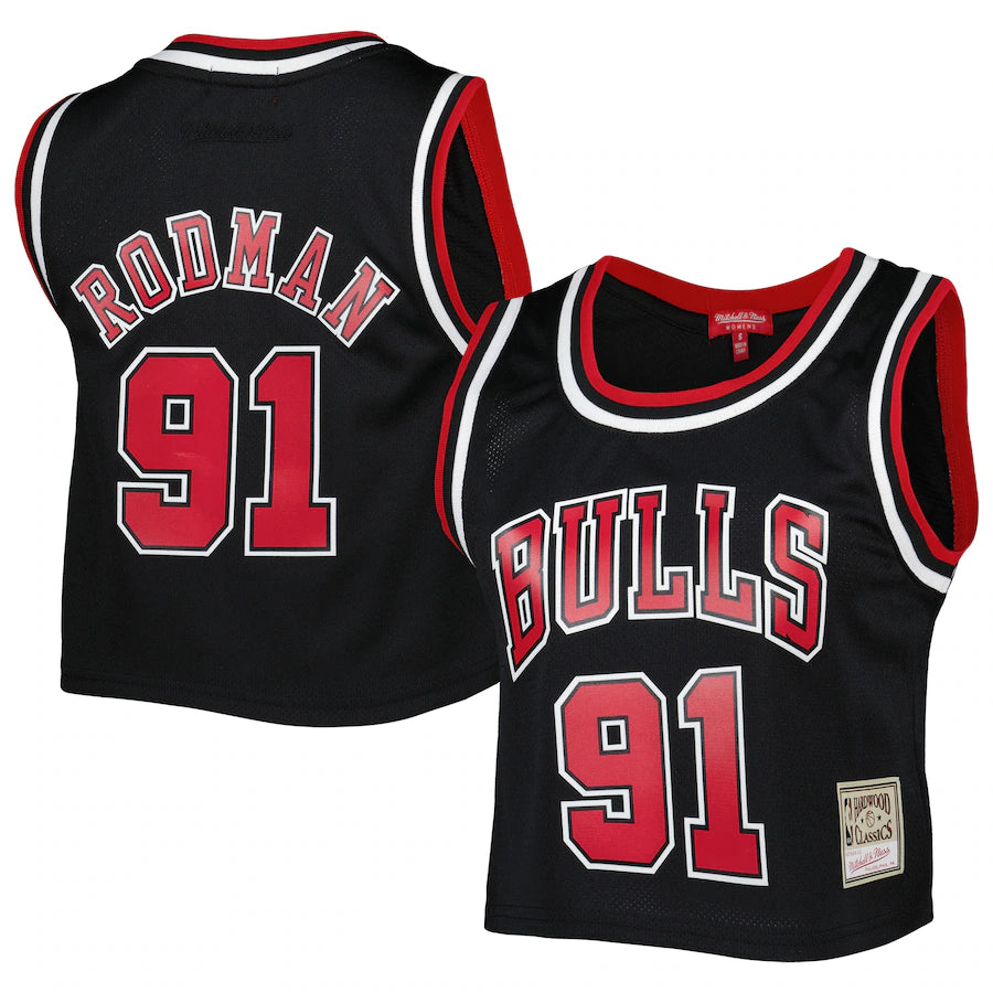 Womens N&N Crop Tank Chicago Bulls 1997 Dennis Rodman