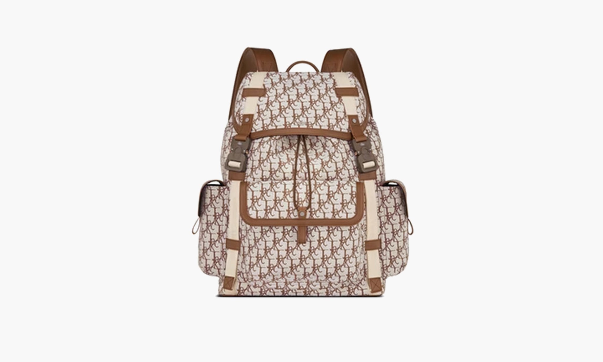 Dior Hit The Road Backpack Coffee Cactus Jack Oblique Jacquard