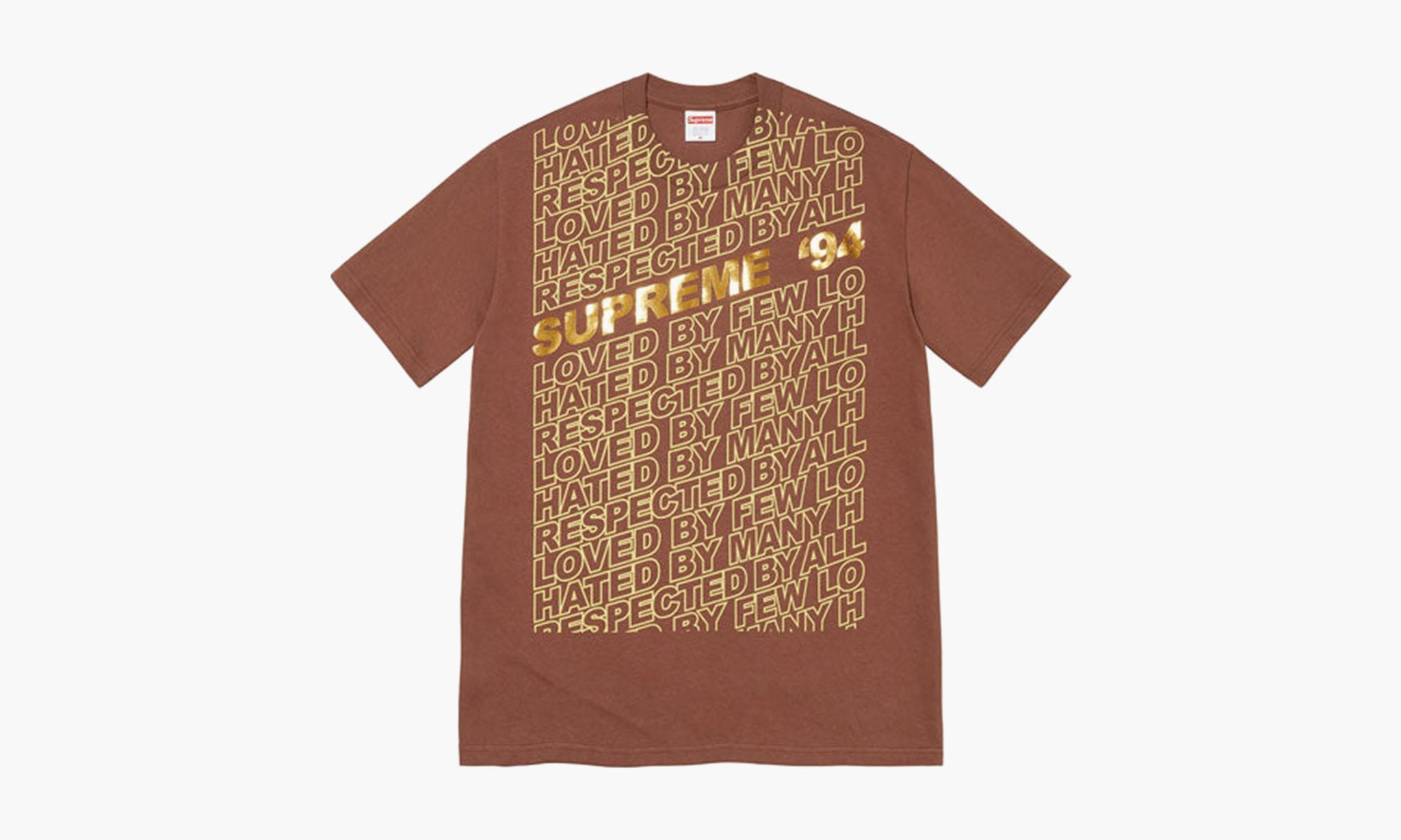 Supreme Respected Tee Brown