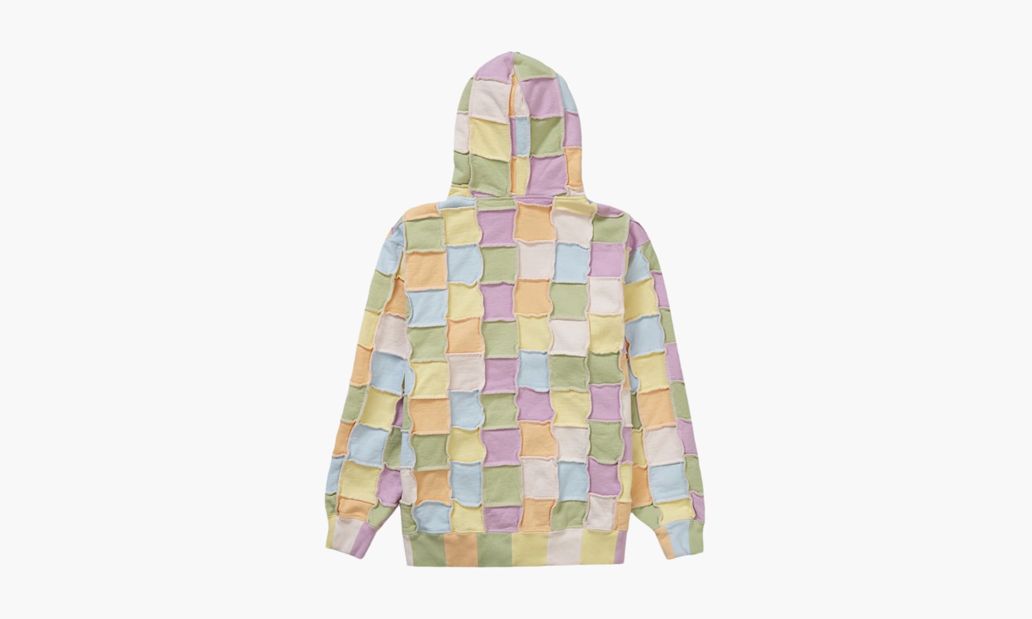 Supreme Reverse Patchwork Zip Up Hooded Sweatshirt Multicolor