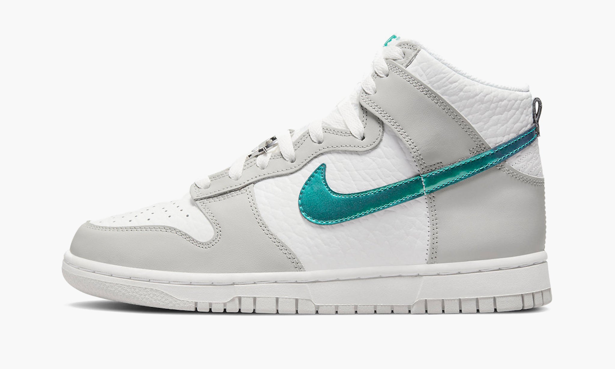 Nike Dunk High White Grey Turquoise (WMNS)
