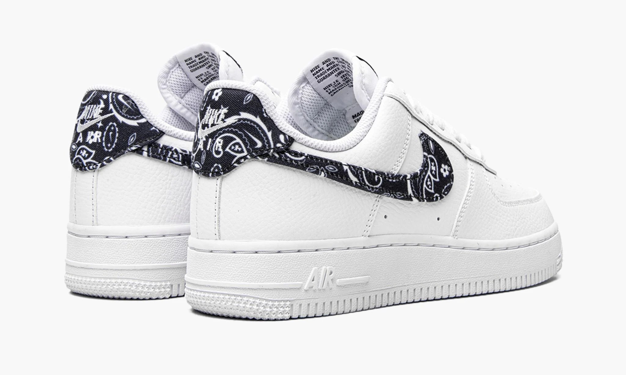 Shop Nike Air Force 1 Low Essential Black Paisley (WMNS) at 3KICKS