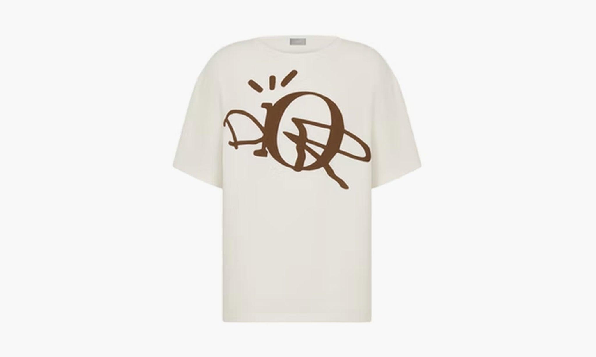 Dior x CACTUS JACK Oversized T-shirt White/Brown