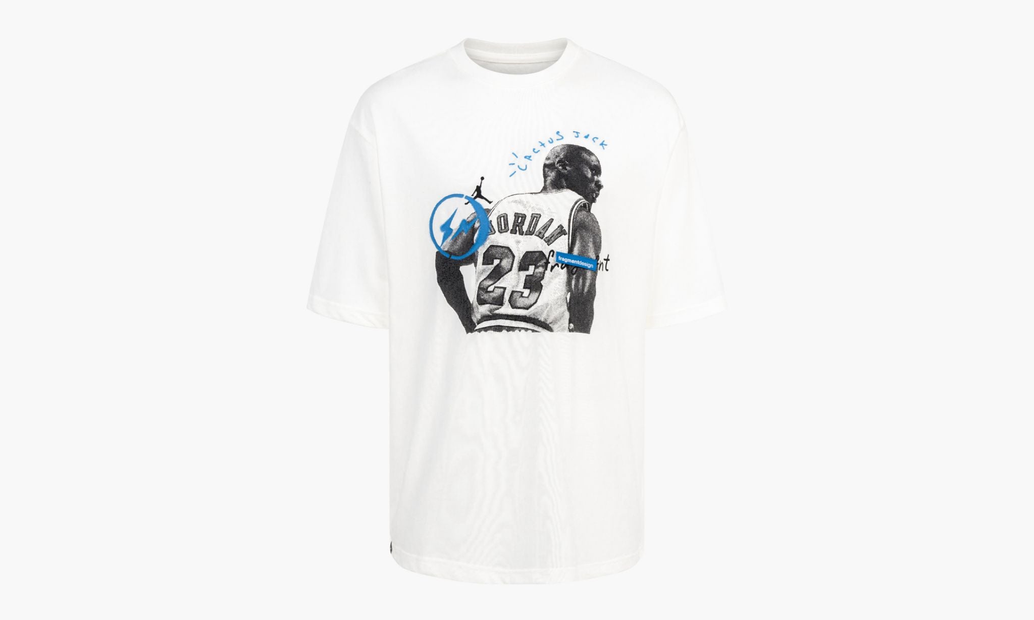 Shop Air Jordan x Travis Scott x Fragment Design T Shirt White at