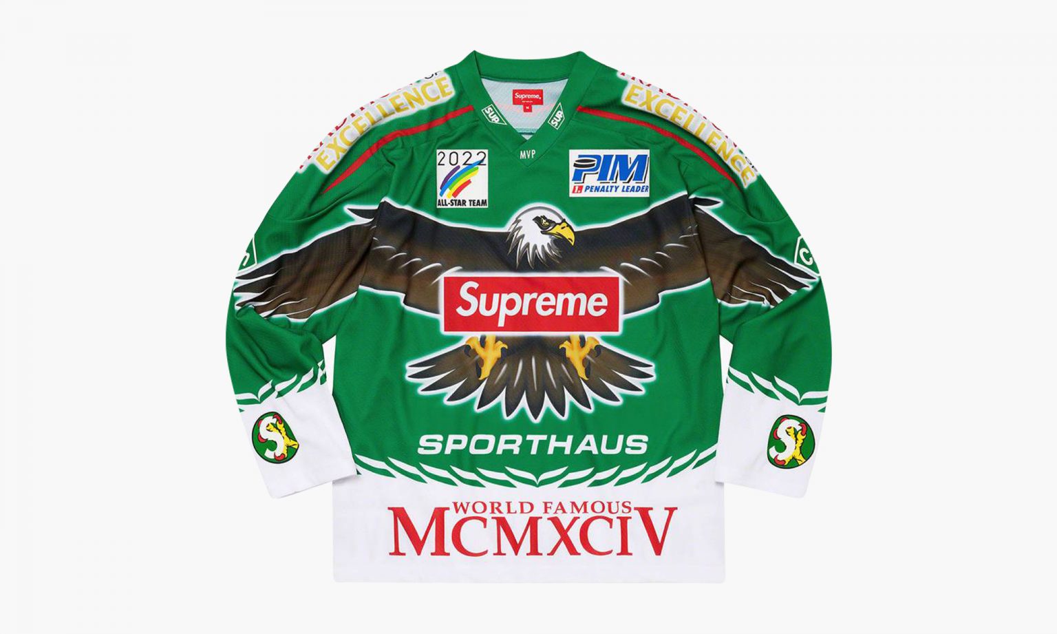 Supreme Eagle Moto Jersey Green