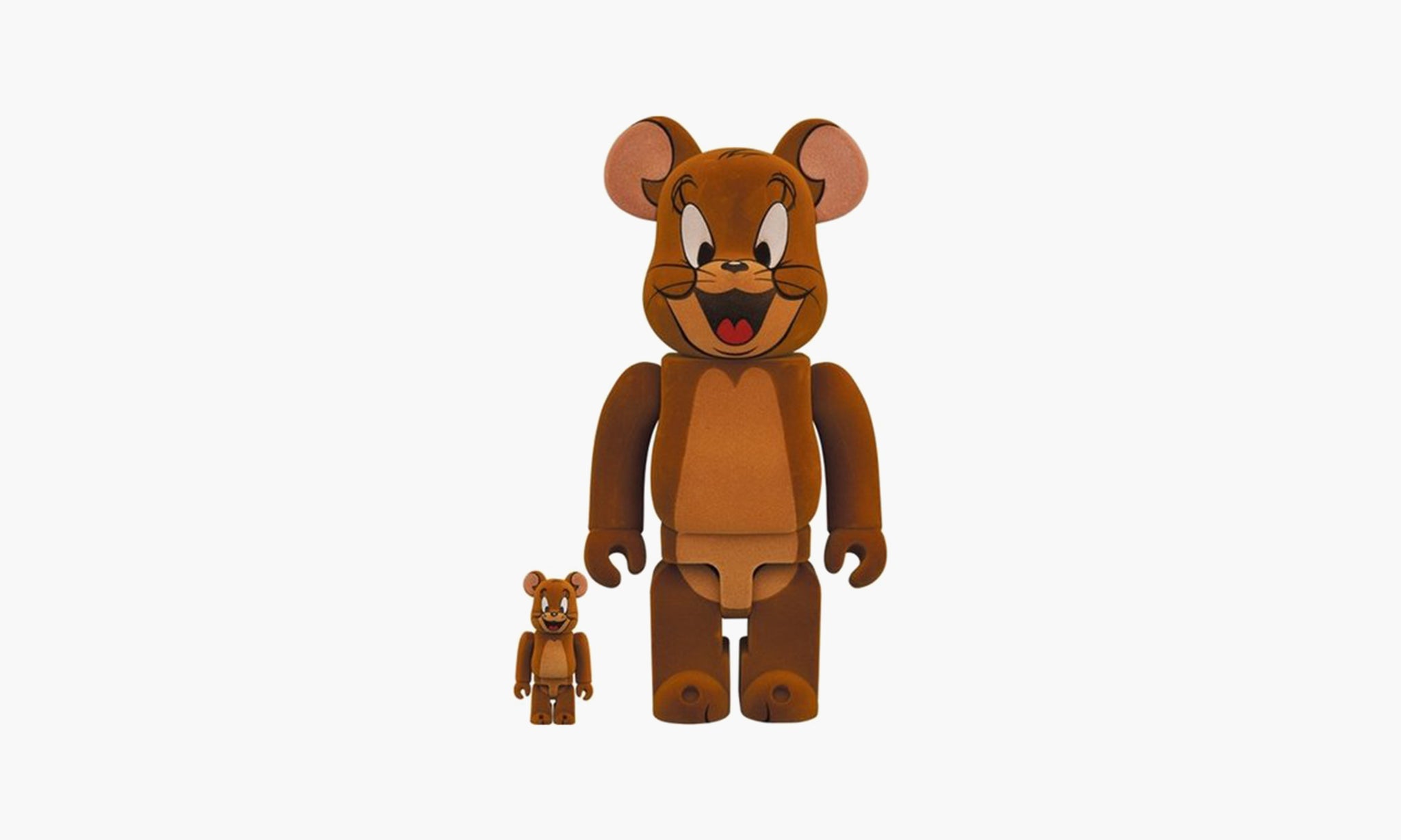 Bearbrick Tom and Jerry: Jerry Flocky 100% & 400% Set